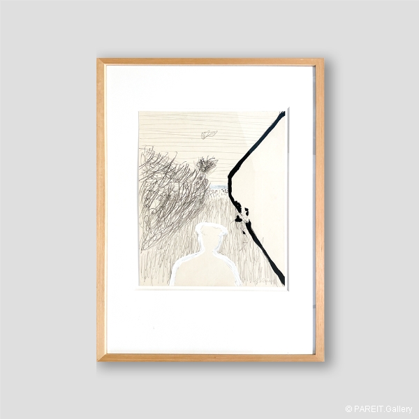 RAVEEL Roger - Personnage voor een ruimte in perspectief